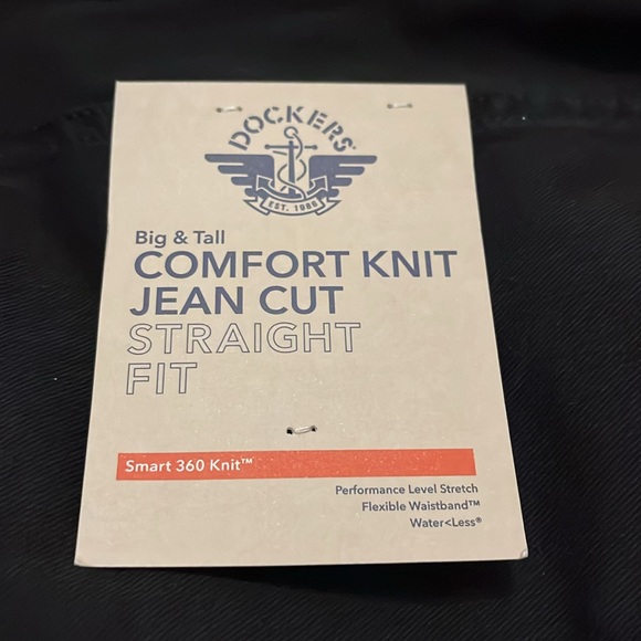 40/36 Dockers Men's Comfort Knit Jean Cut Straight Fit black 40x36 big tall NWT - Picture 11 of 12